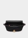 Bolso Bandolera Efecto Piel Con Solapa