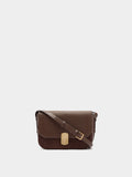 Bolso Bandolera Efecto Piel Con Solapa