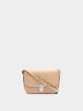 Bolso Bandolera Efecto Piel Con Solapa