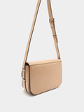 Bolso Bandolera Efecto Piel Con Solapa