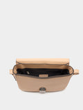 Bolso Bandolera Efecto Piel Con Solapa