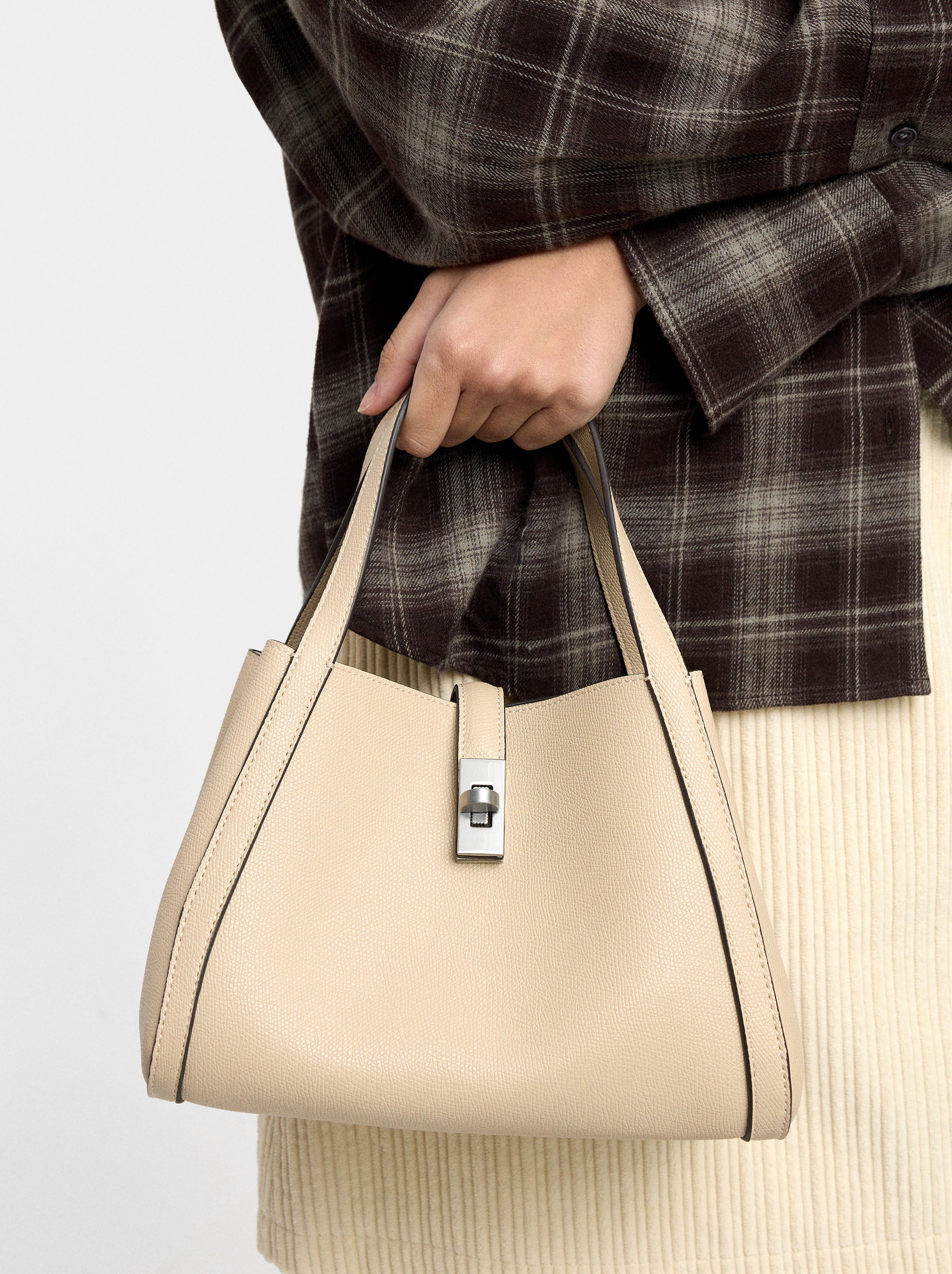 Bolso Tote Con Bolsa Interior