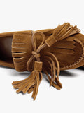 Mocasines De Piel Con Lazo Y Borlas