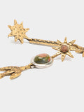 Pendientes Asimétricos Con Estrellas Y Barras