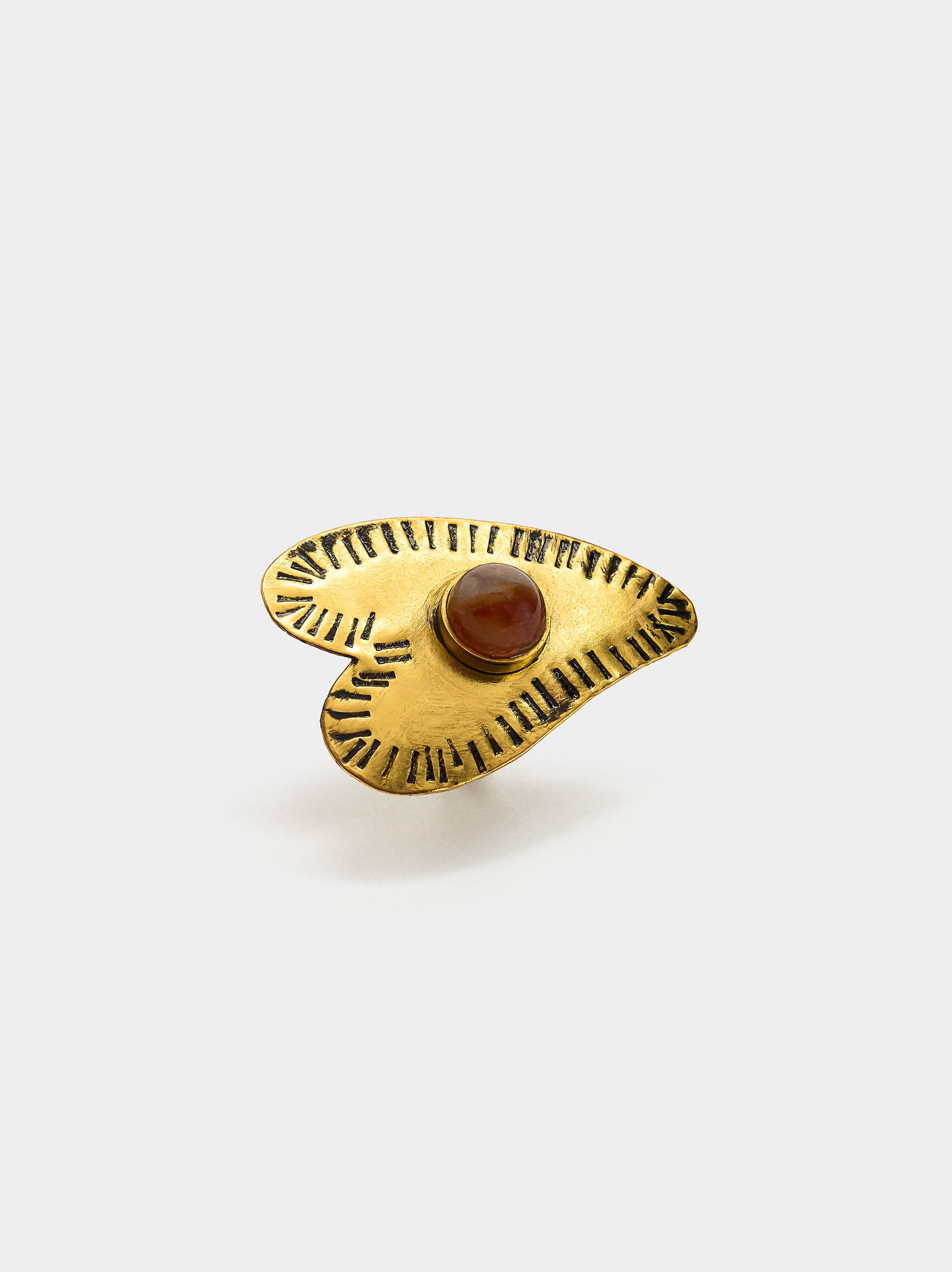 Anillo Corazón Con Piedra