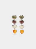 Pendientes Largos Con Piedras