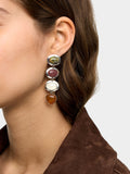 Pendientes Largos Con Piedras