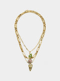 Set De Collares Colgantes Con Piedra