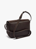 Bolso Bandolera Con Solapa Efecto Rafia