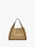 Bolso Tote Efecto Rafia Con Bandolera