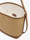 Bolso De Hombro Efecto Rafia