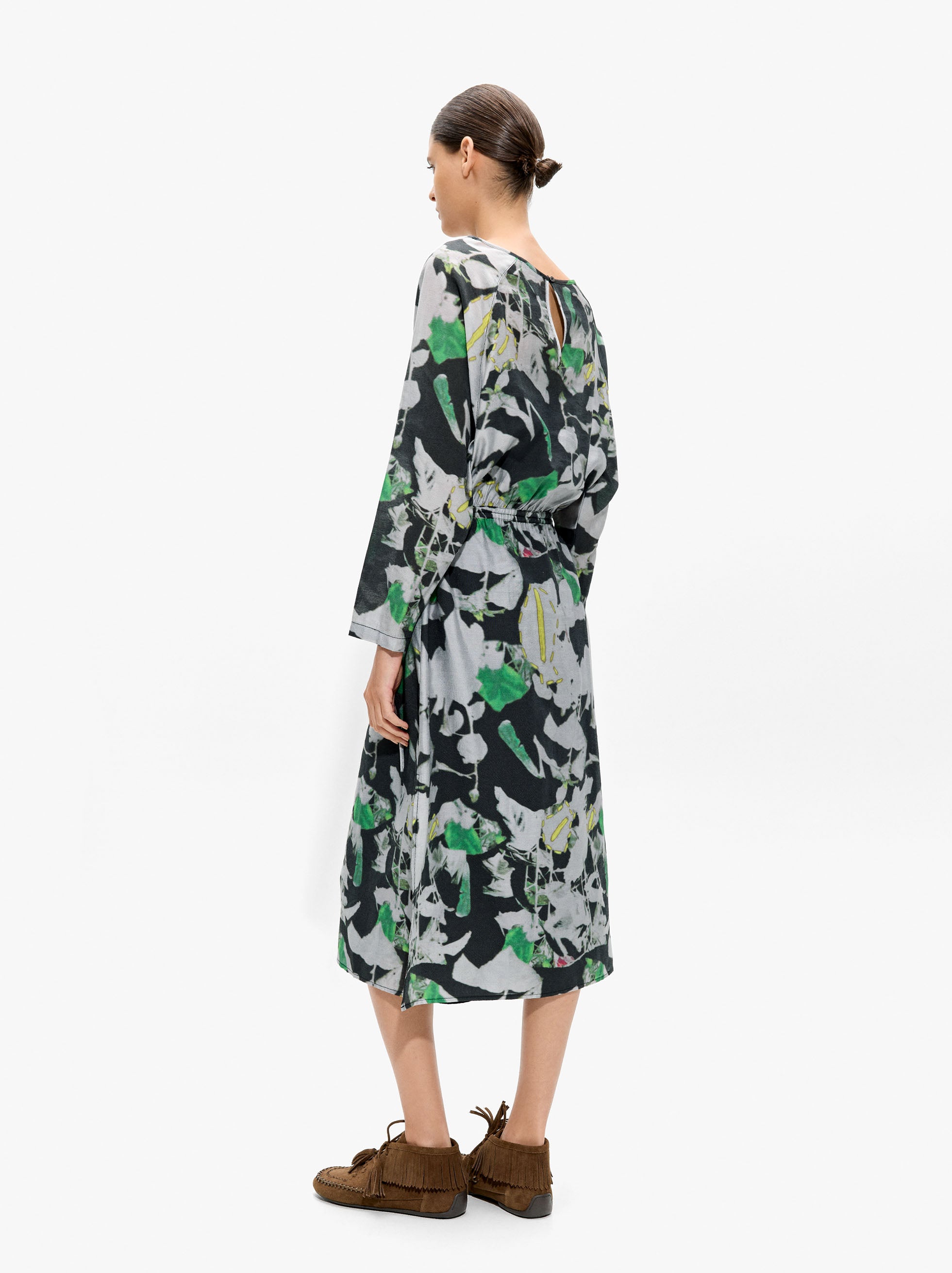 Vestido Midi Estampado Floral