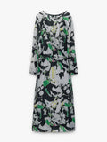 Vestido Midi Estampado Floral