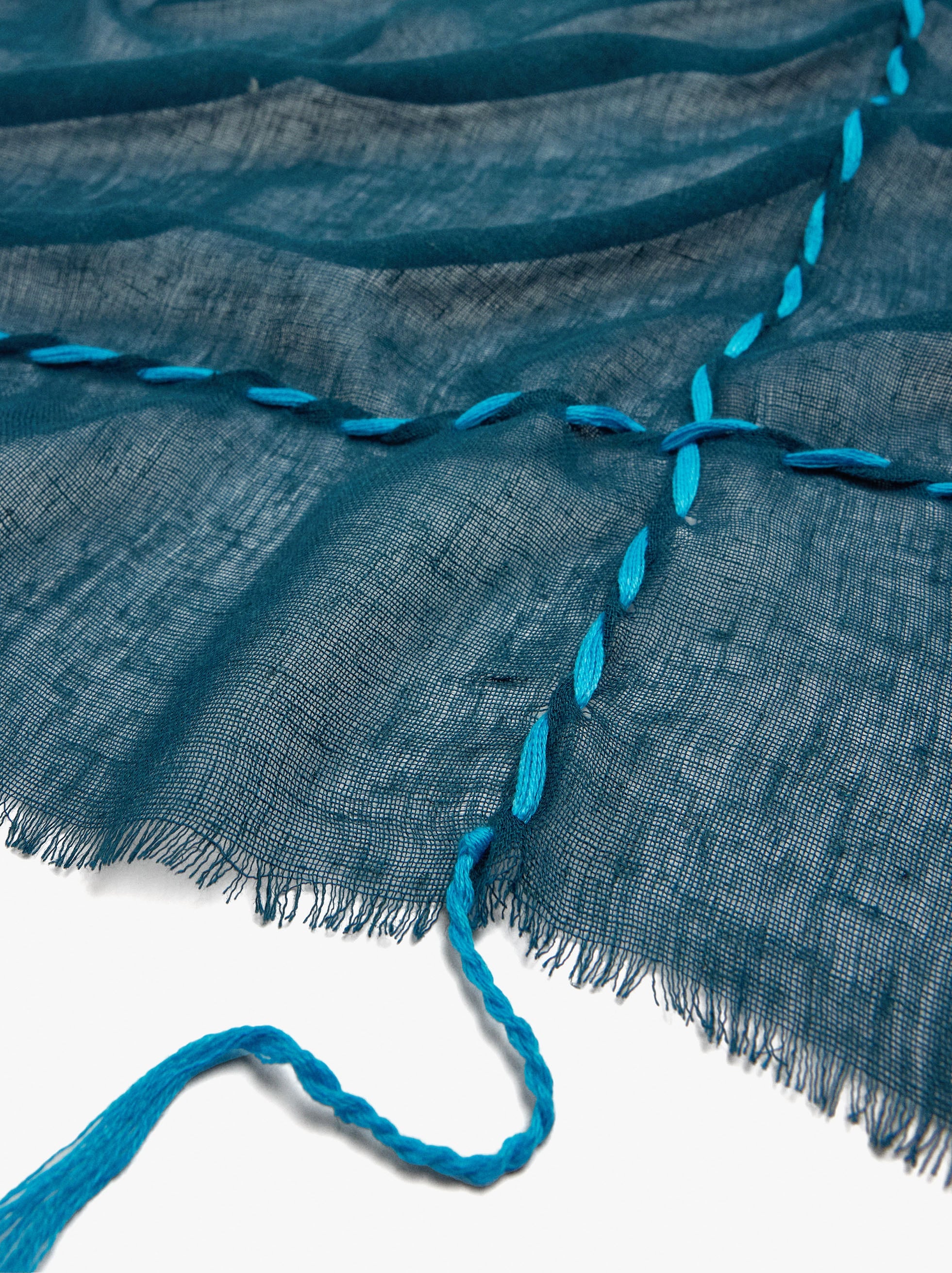 Pashmina Con Mezcla De Lino