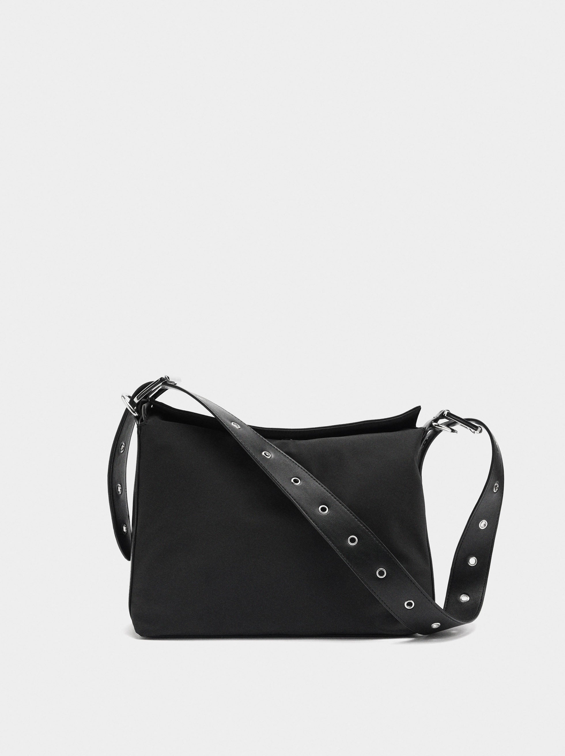 Bolso De Hombro Liso De Nylon