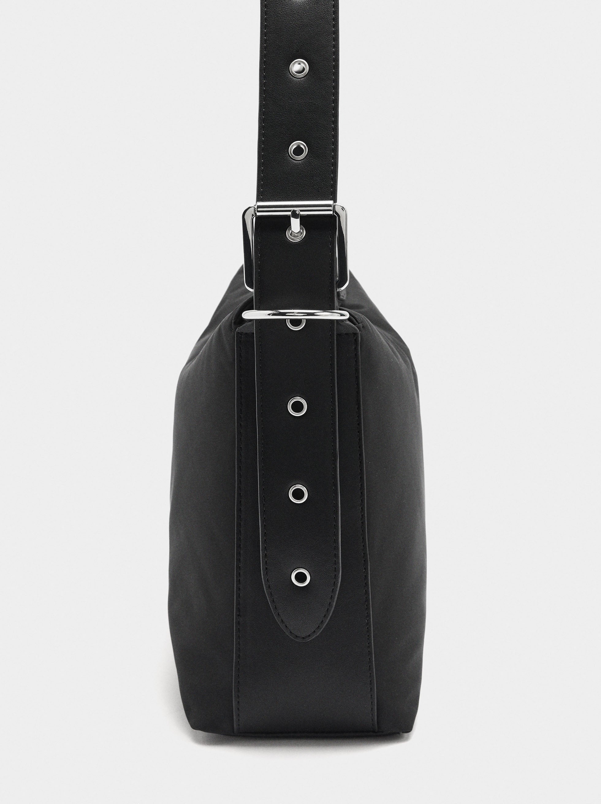 Bolso De Hombro Liso De Nylon