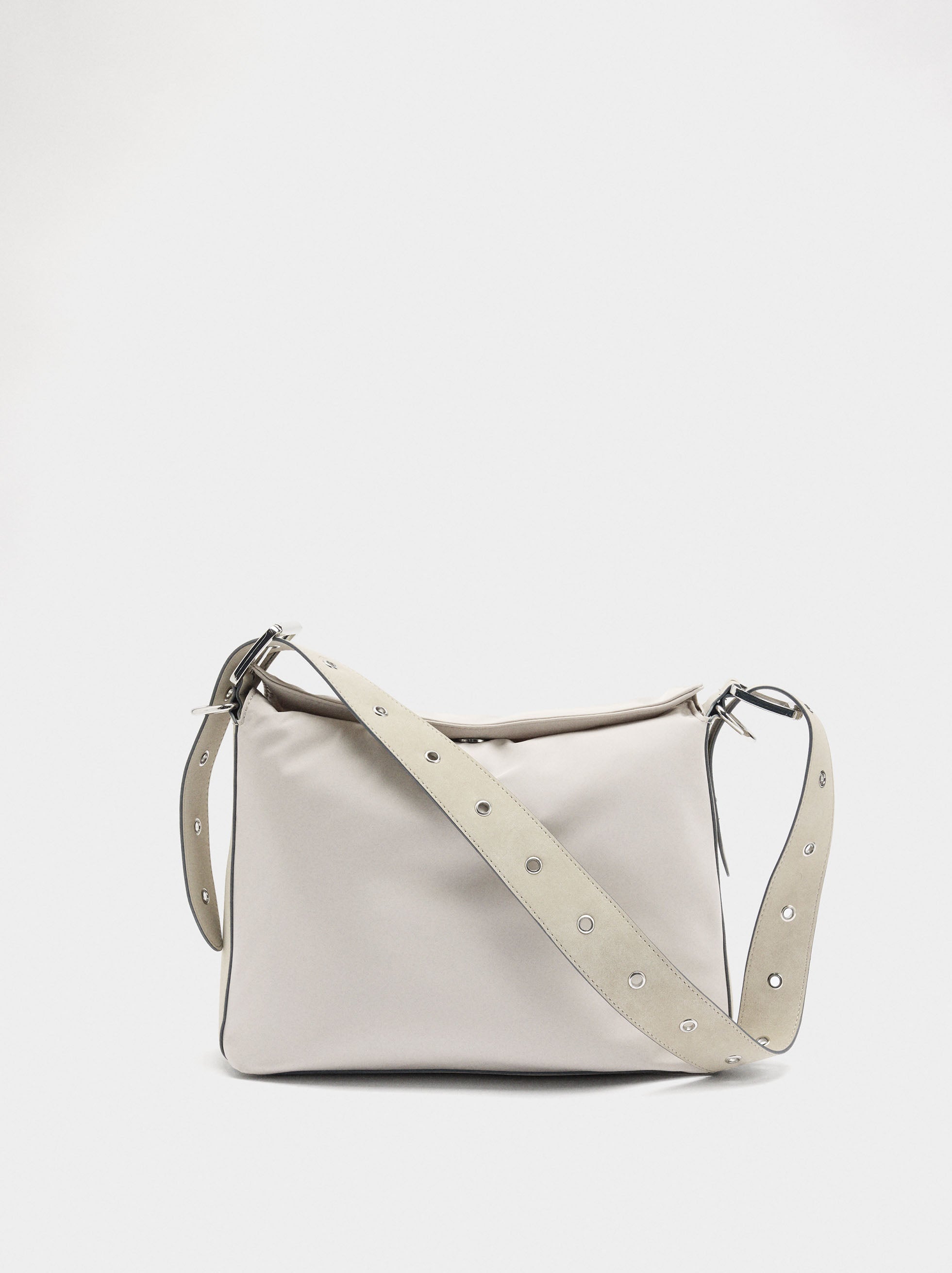 Bolso De Hombro Liso De Nylon