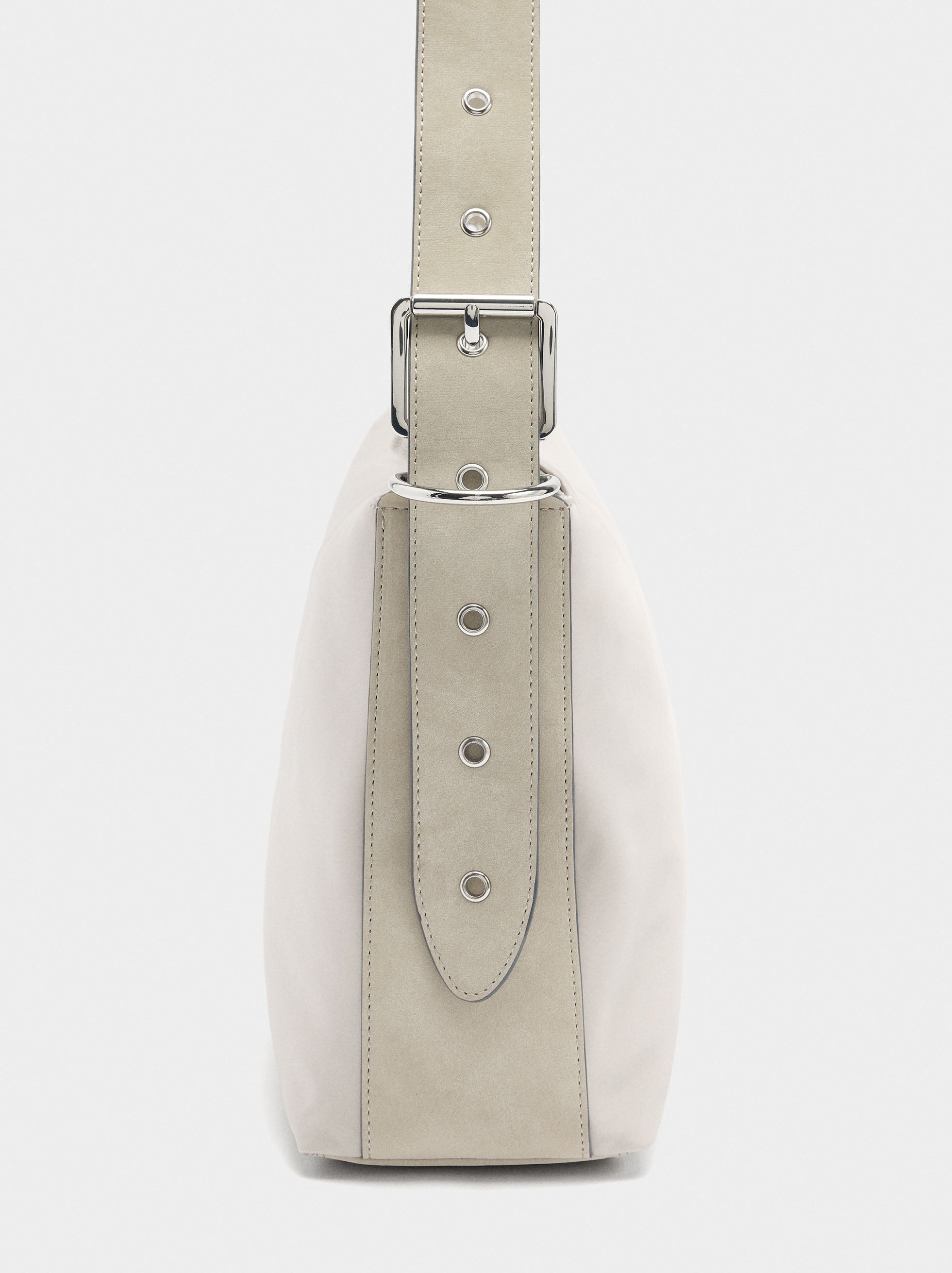 Bolso De Hombro Liso De Nylon