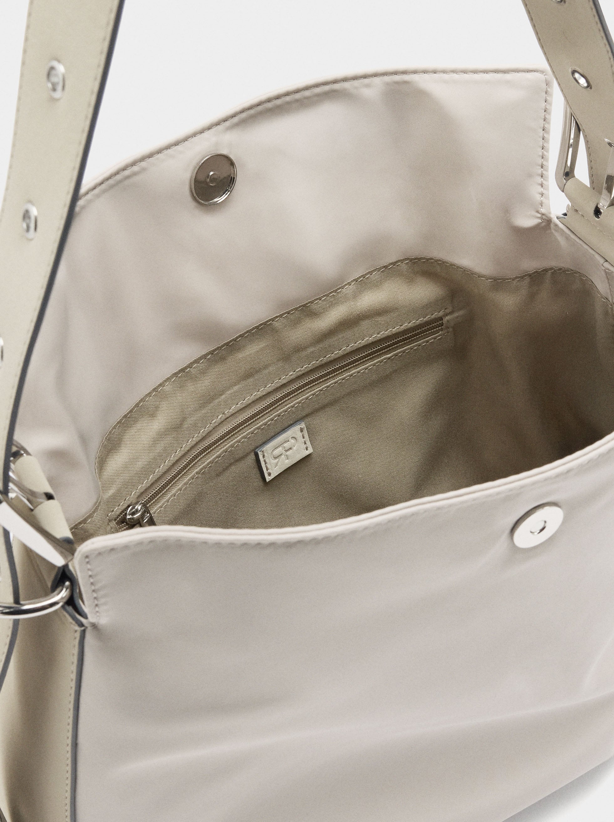 Bolso De Hombro Liso De Nylon