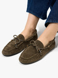 Mocasines De Piel Con Lazo