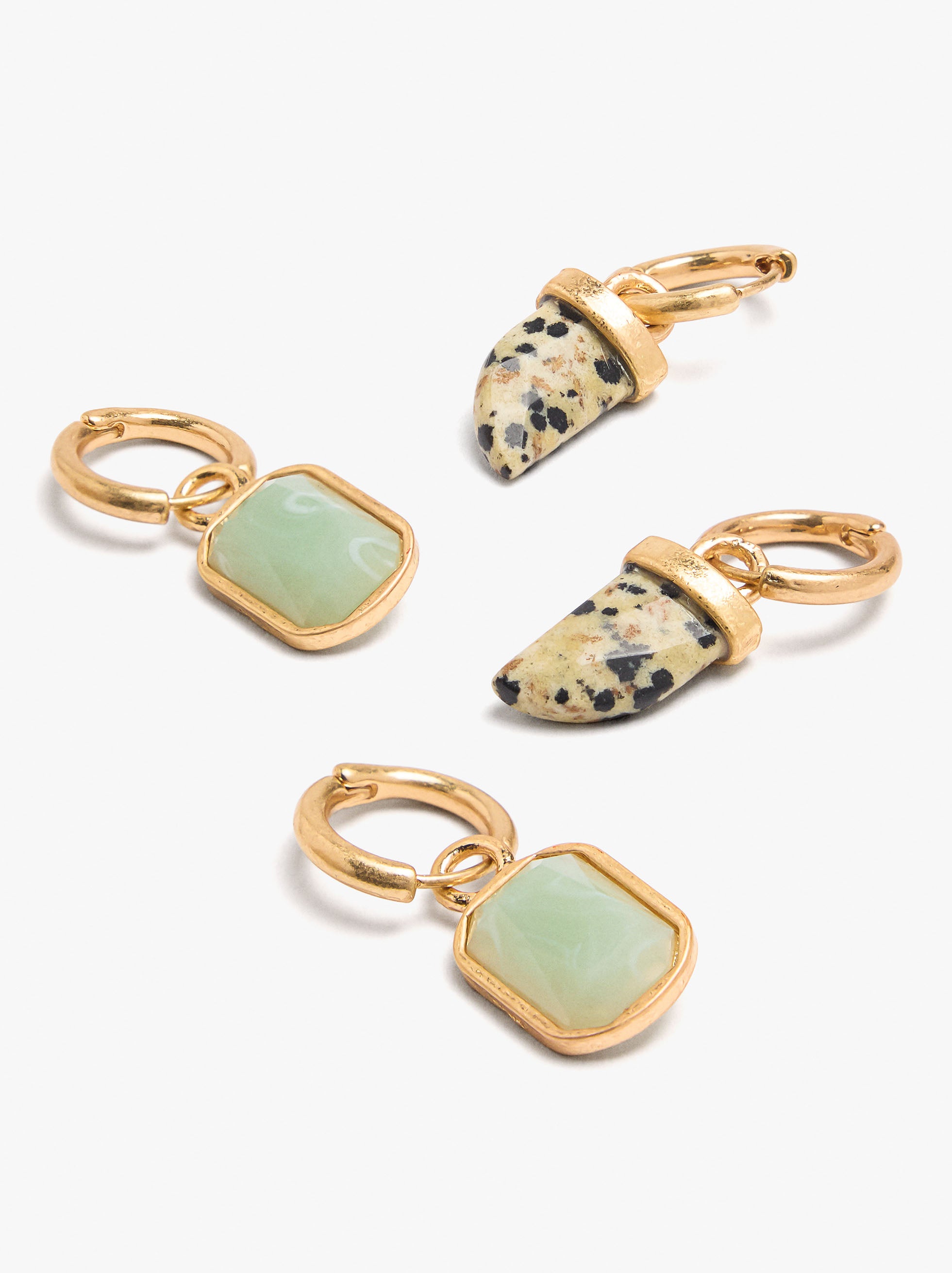 Set De Aros Con Piedras