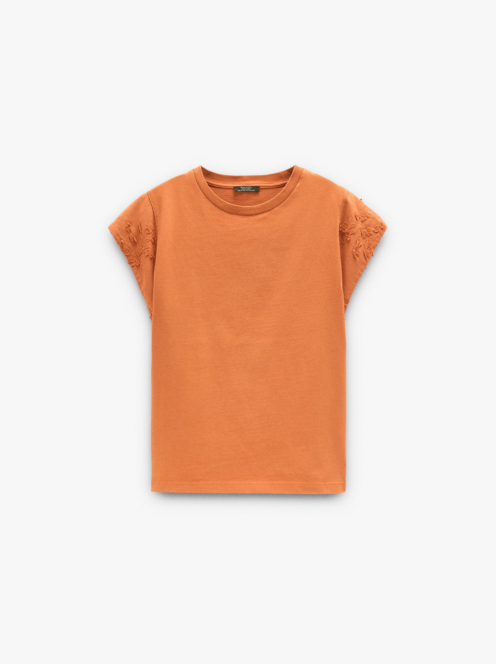 Camiseta Con Bordados 100% Algodón