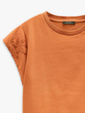 Camiseta Con Bordados 100% Algodón
