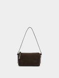 Bolso Bandolera Alargado De Piel