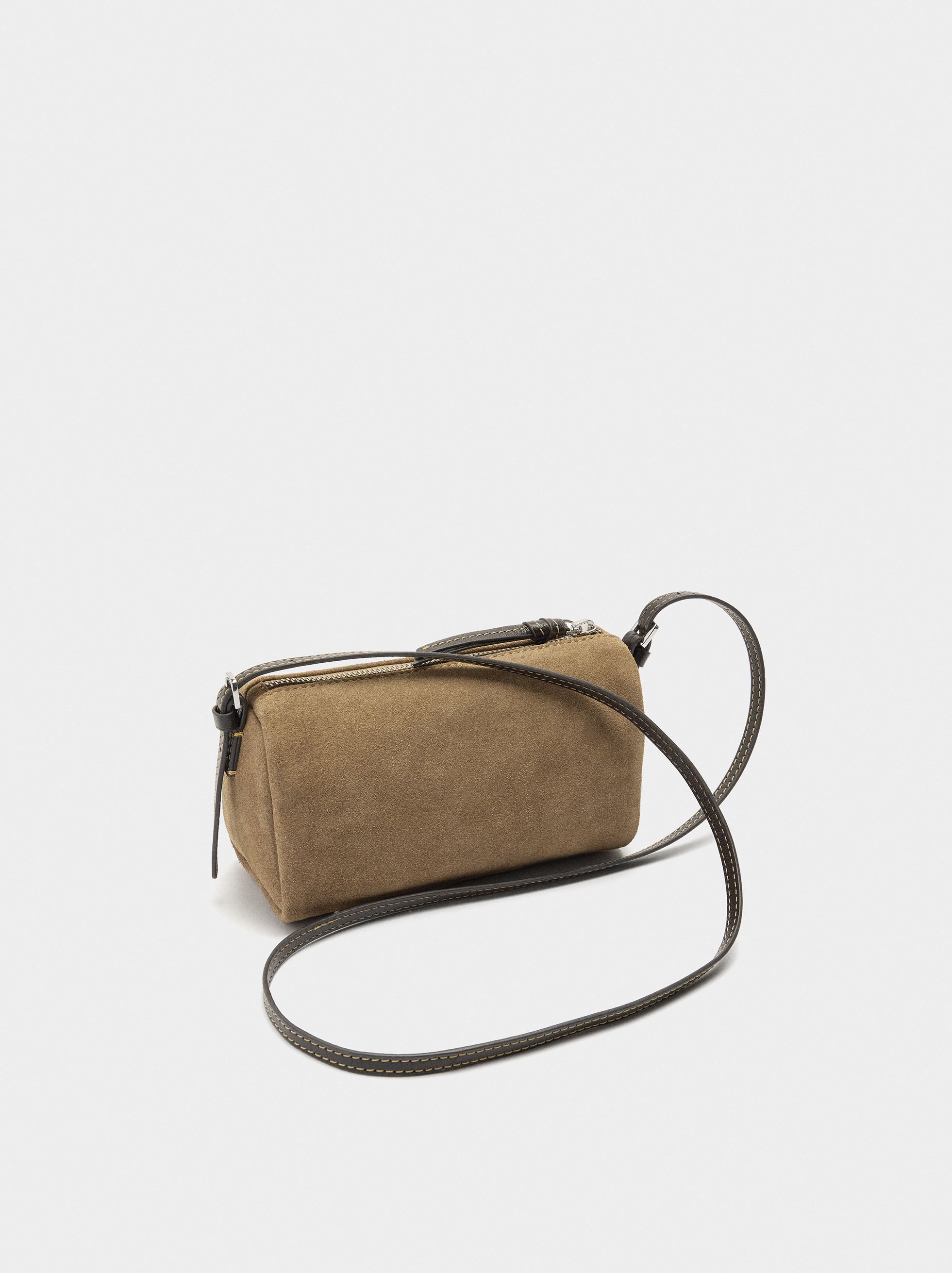 Bolso Bandolera Alargado De Piel