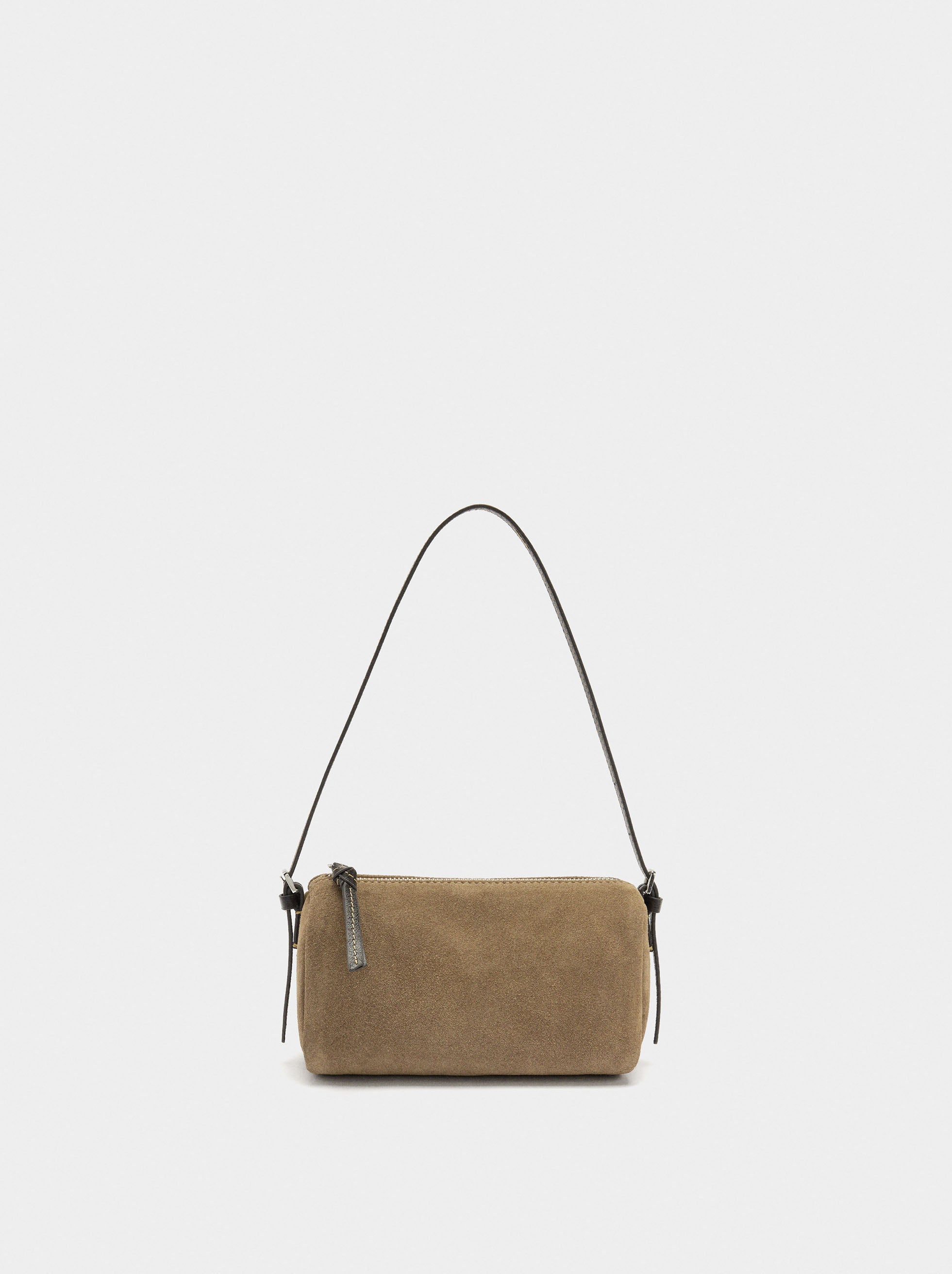 Bolso Bandolera Alargado De Piel