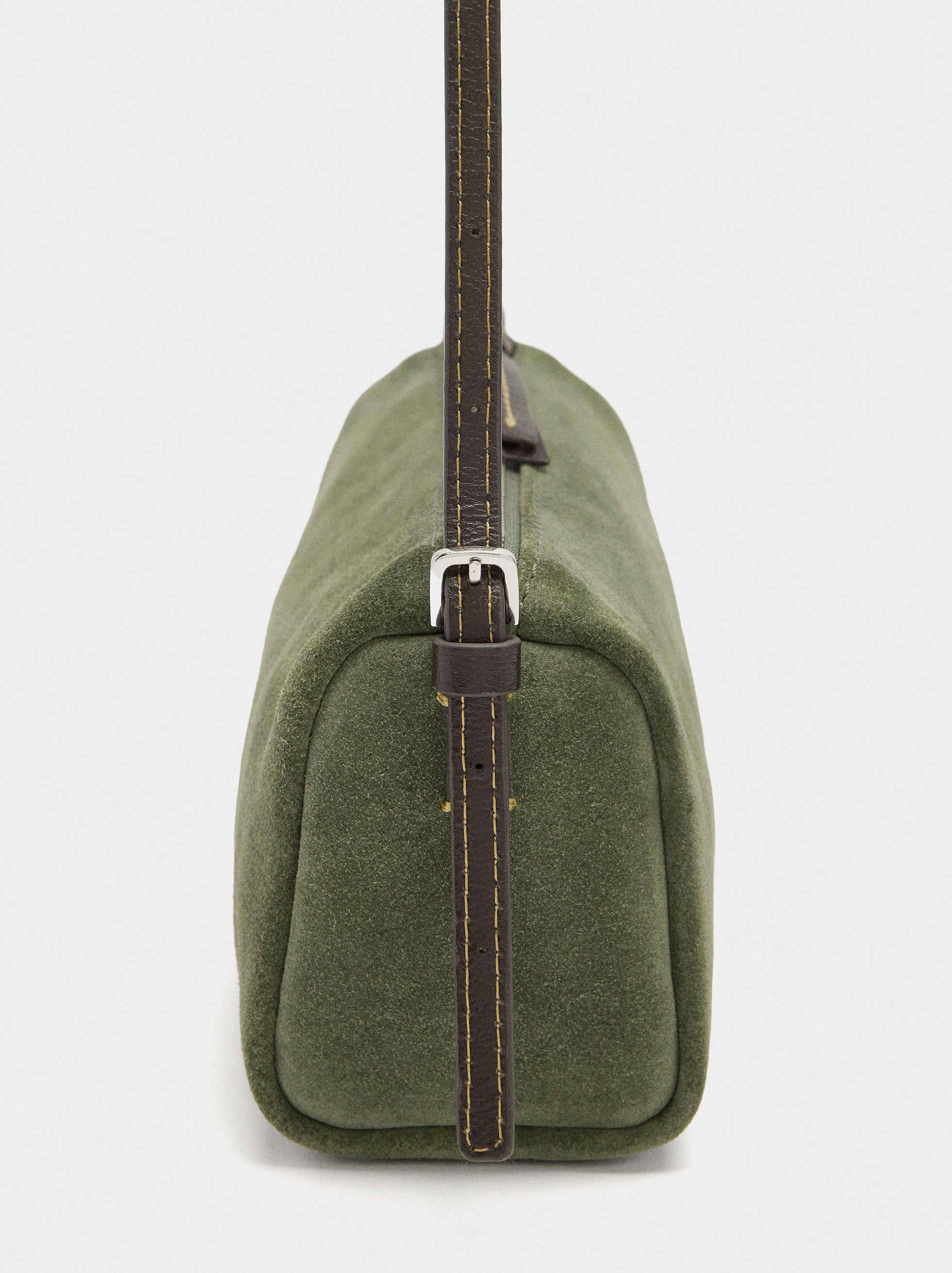 Bolso Bandolera Alargado De Piel
