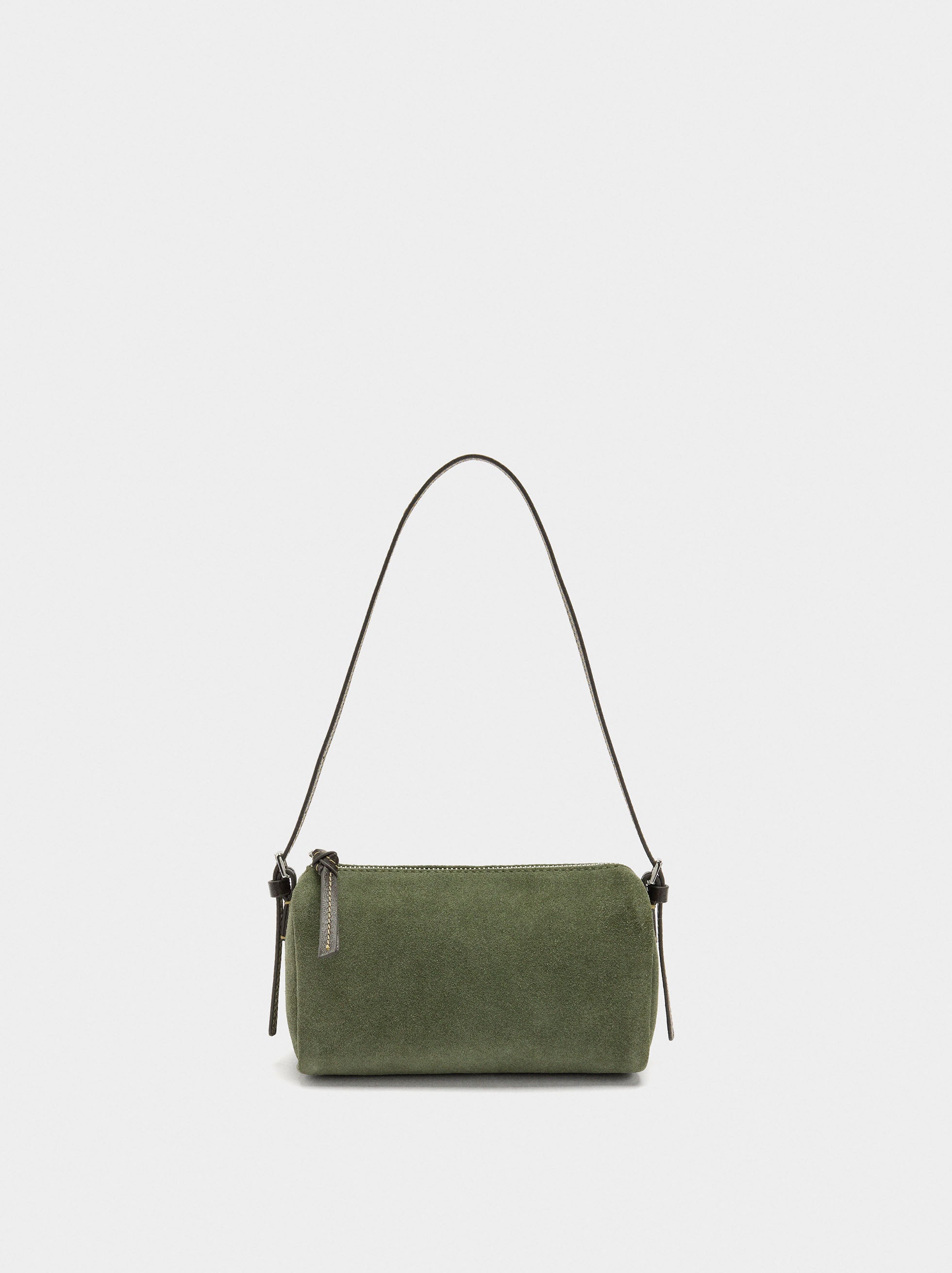 Bolso Bandolera Alargado De Piel