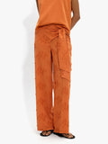 Pantalón Con Bordados 100% Algodón