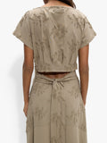 Blusa Con Bordados 100% Algodón