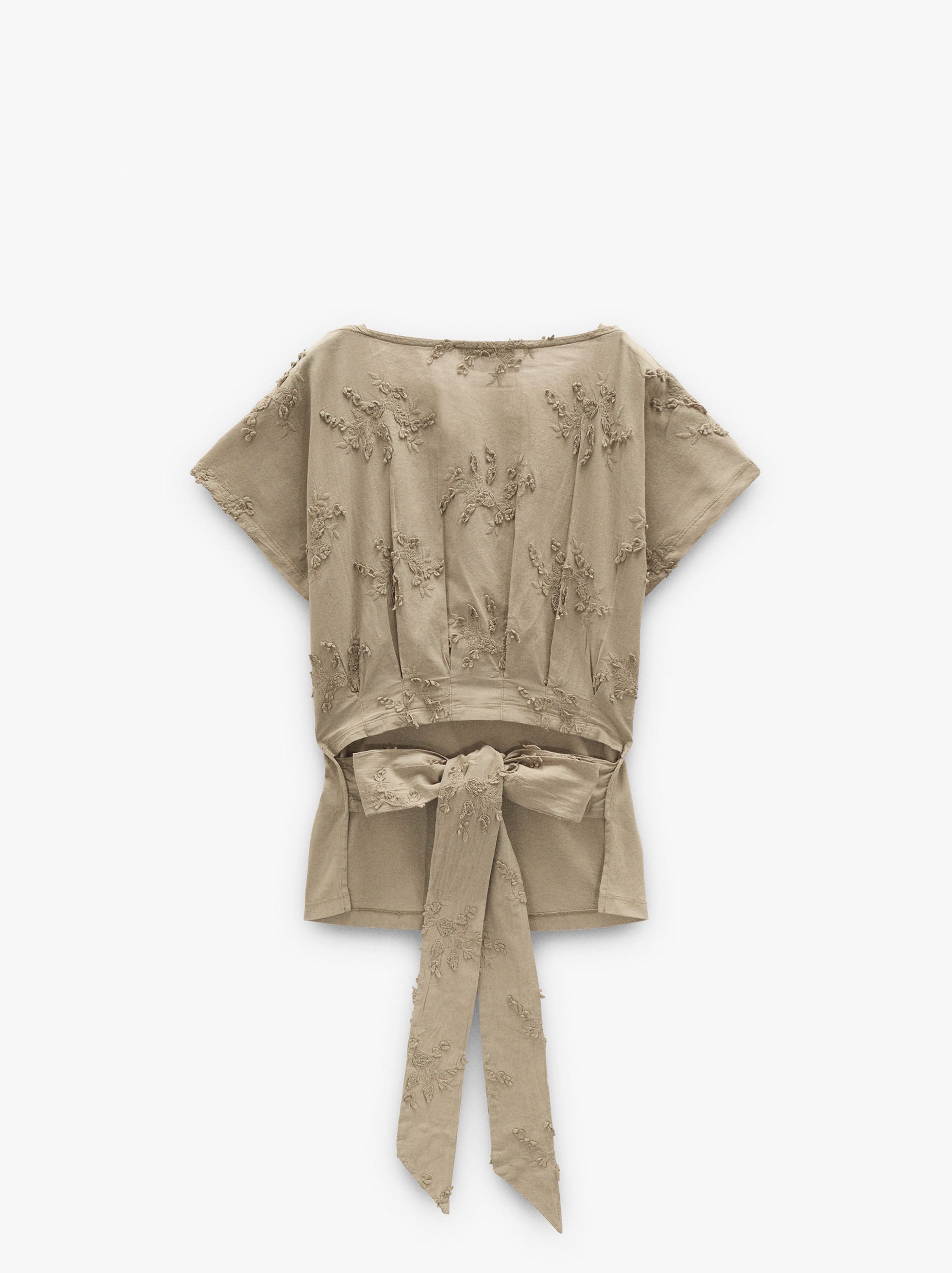 Blusa Con Bordados 100% Algodón