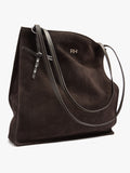 Bolso Shopper Rectangular Con Piel