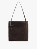 Bolso Shopper Rectangular Con Piel