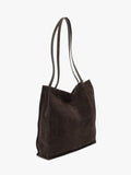 Bolso Shopper Rectangular Con Piel