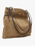 Bolso Shopper Rectangular Con Piel