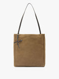 Bolso Shopper Rectangular Con Piel