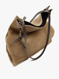 Bolso Shopper Rectangular Con Piel