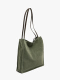 Bolso Shopper Rectangular Con Piel