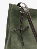 Bolso Shopper Rectangular Con Piel