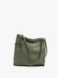 Bolso Shopper Rectangular Con Piel