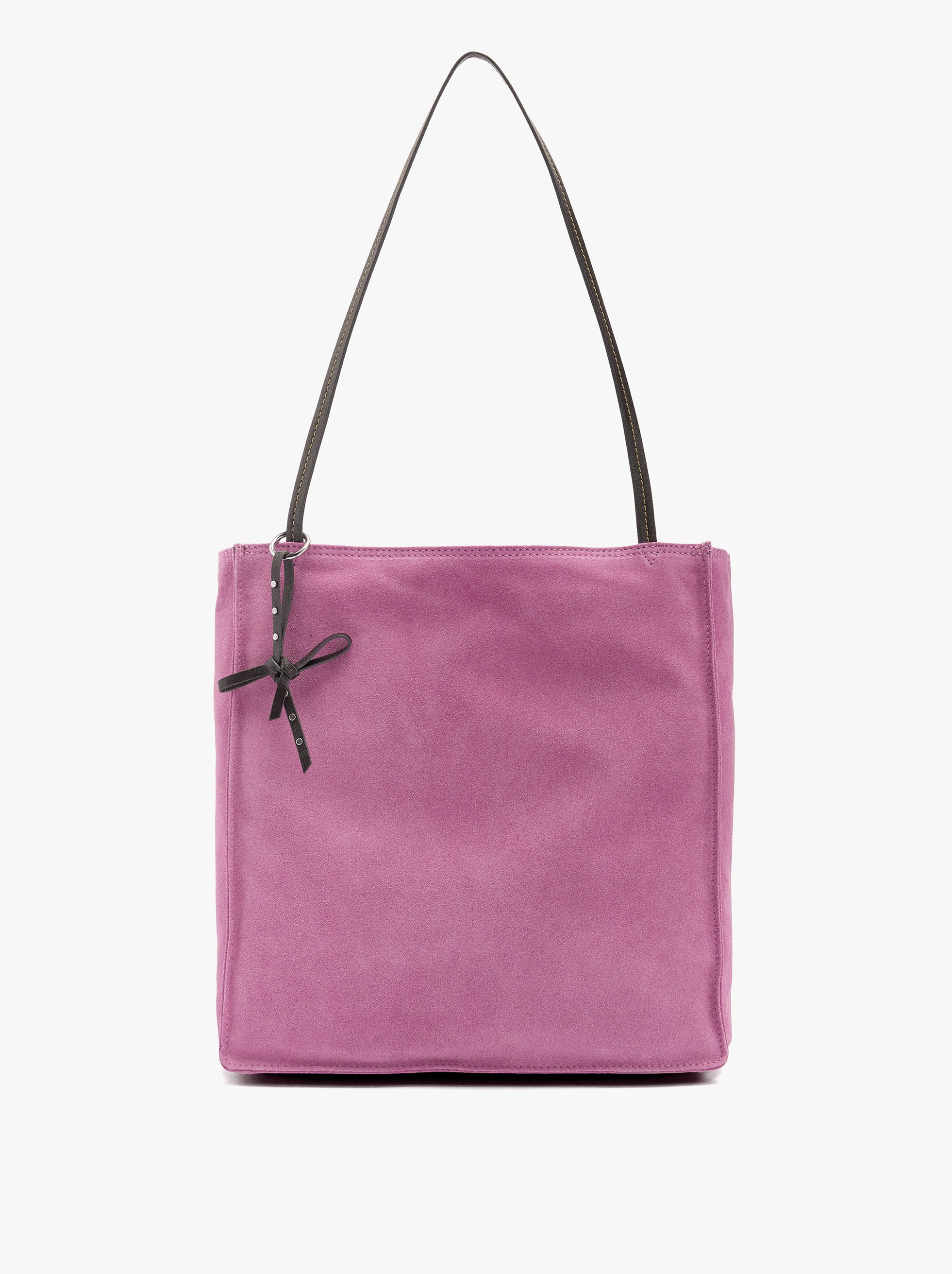 Bolso Shopper Rectangular Con Piel