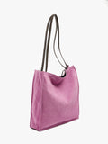 Bolso Shopper Rectangular Con Piel