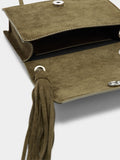 Bolso Bandolera Con Tachuelas Y Flecos