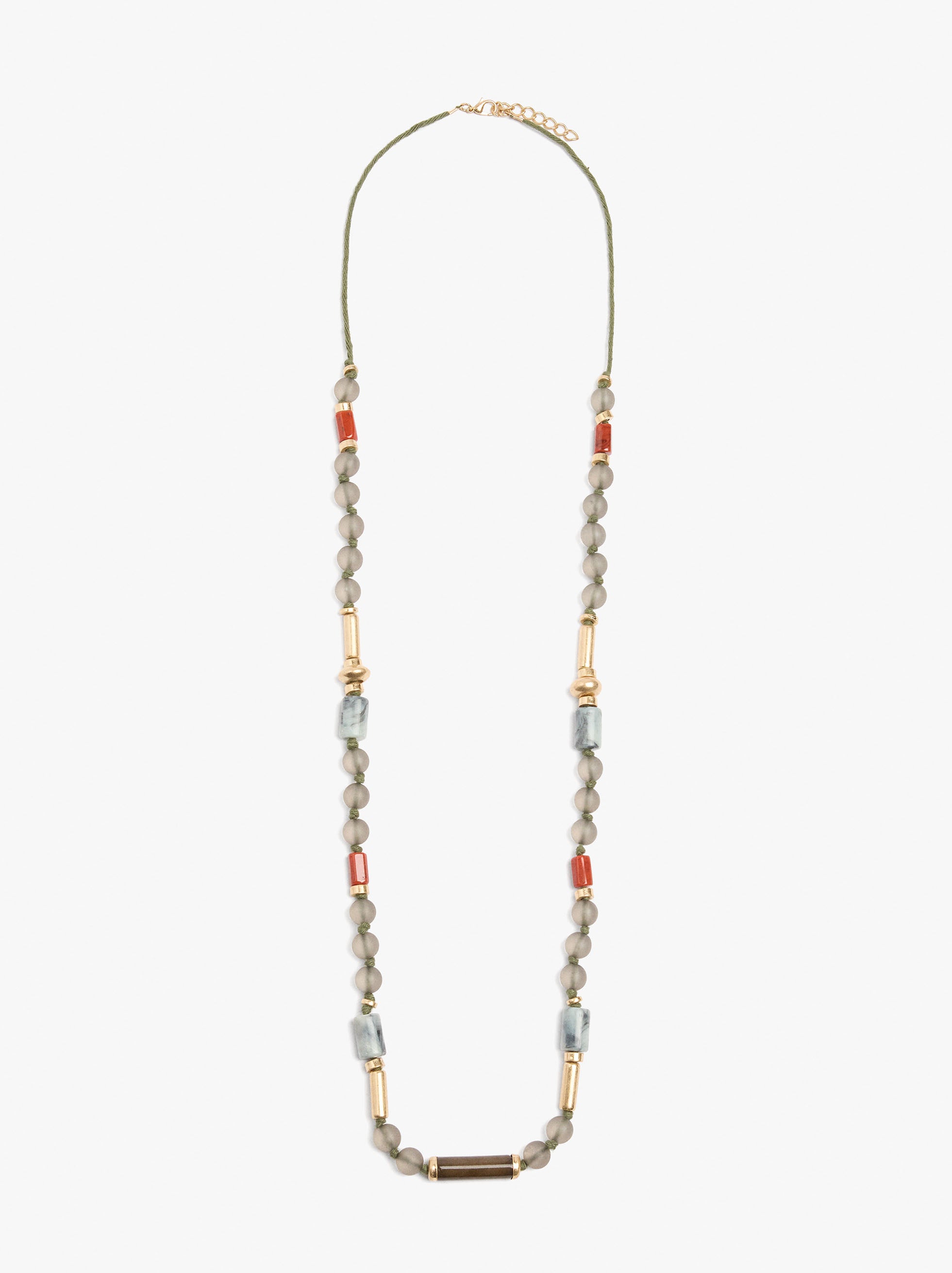 Collar Largo Con Cuentas
