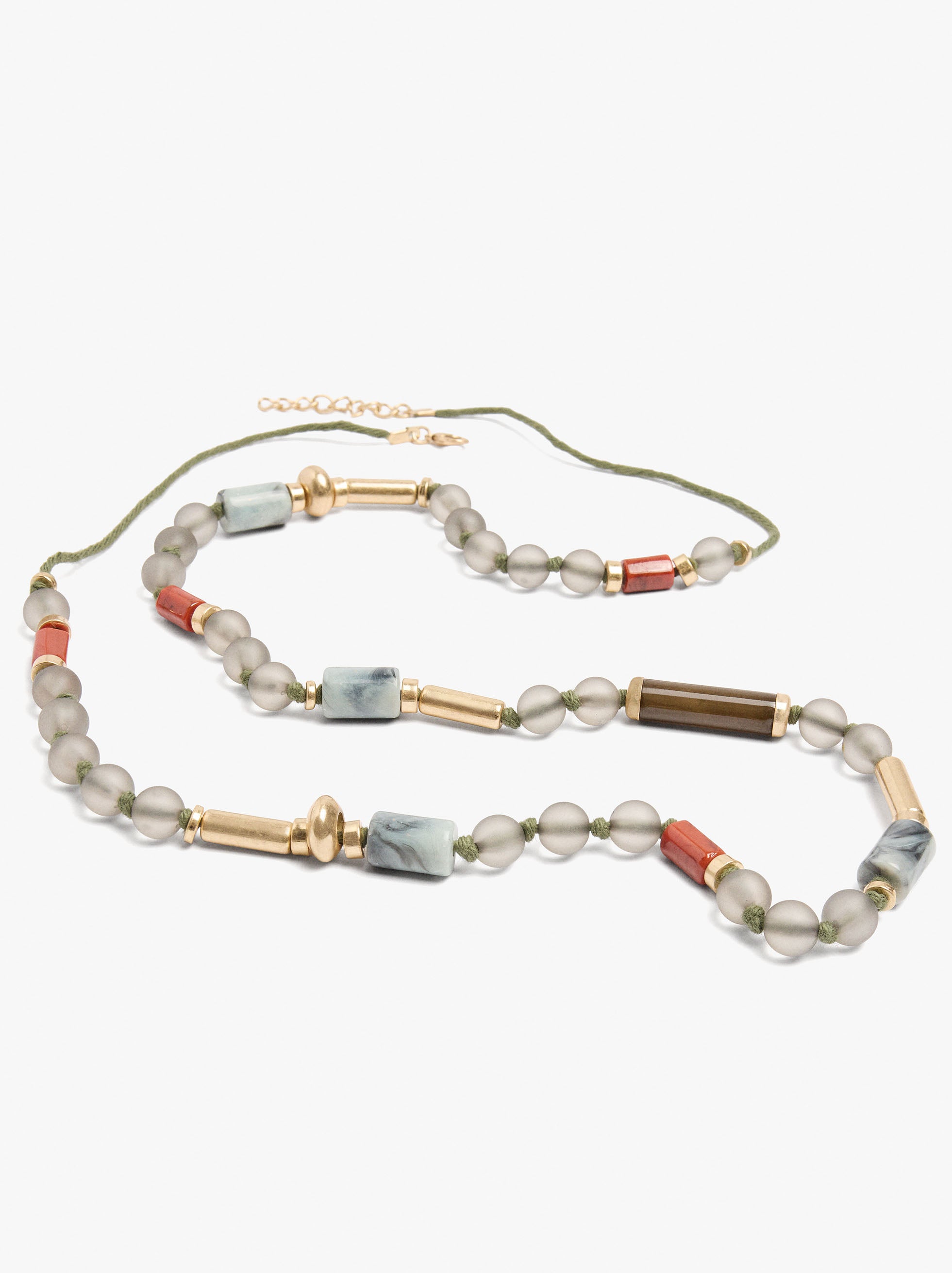 Collar Largo Con Cuentas