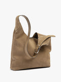 Bolso De Hombro De Piel Con Hebilla